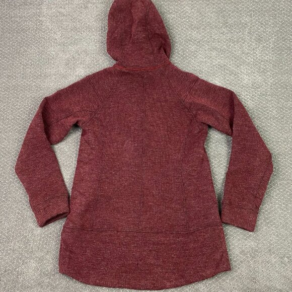 Outdoor Research Flurry Hooded Jacket Women's Medium Red Maroon Wool Blend - Picture 6 of 15